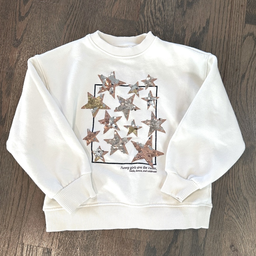 Zara- sparkle sweatshirt